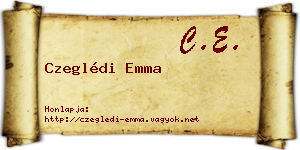 Czeglédi Emma névjegykártya